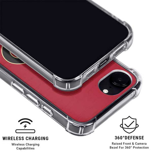 MLB Arizona Diamondbacks - Secondary Solid Distressed iPhone 16e Clear Case